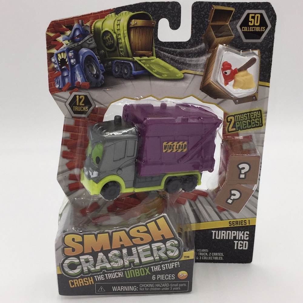 Smash Crashers Turnpike Ted Mystery Series 1 Crash the truck! Unbox the stuff!